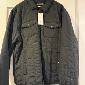 Goodfellow & Co Men's Black Quilted Shirt Jacket, XL, NWT.
